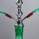 Hookah "Stars", 52 cm, 2 tubes, green