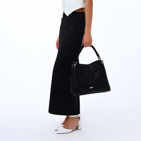 Women's bag with lightning, black color-7