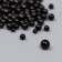 Beads for creativity plastic "Round. Black" d = 3-8 mm, set 10 grams