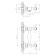 Decoroom DR54055 shower mixer, two -wound, without spout, watering can, chrome