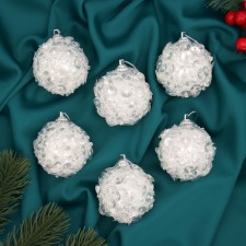 Set of balls plastic D-6 cm, 6 pcs 