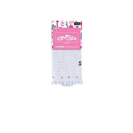 Golphs Children's Omsa Kids Gambaletto, Size 27-30, Bianco color