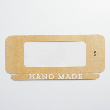 Chocolate box, confectionery packaging, “Hand Made”, with a window, 17.3 x 8.8 x 1.5 cm-4