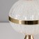 Elizabeth table lamp E27 40W white-gold 25x25x37 cm Risalux
