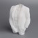Figure candle "Male silhouette" in a jacket, 7.5x3x11 cm, white