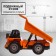 The radio -controlled “Stroytechnics” dump truck, a mobile body, works from the battery