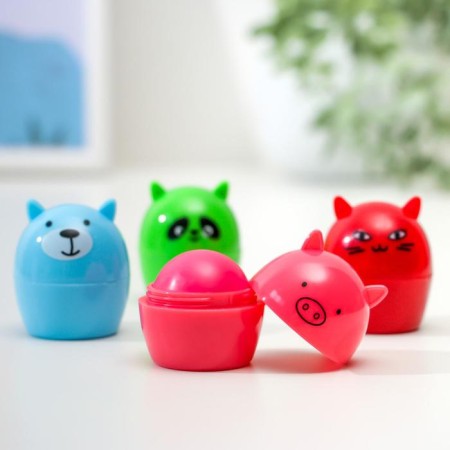 Lip balm "animals", mix of flowers and aromas-4