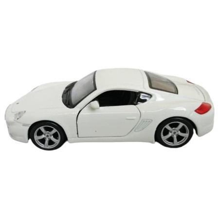 Machine BBURAGO Porsche Cayman S, Die-Cast, 1:32, white color-3