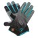 Polyester gloves, without coating, with dots, size 8, gray