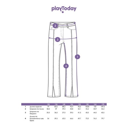 Jeans for the girl PlayTode, height 164 cm-5