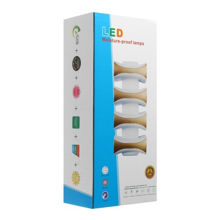 Facade lamp "Elegant", FSD-041, 8 W, 3000K, 4 rays, IP65, 220 V, plastic, white-11