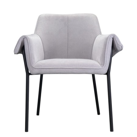 Aline chair, 550 × 700 × 830 mm, Shenill, light gray color-9