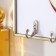 Klyuchnitsa Plastic, MDF 3 hooks "Red Apple" Rhinestones, gold 18.5x1.8x23.5 cm