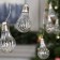 Garland “thread” 3 m dews with nozzles “volumetric bulbs”, IP20, silver thread, 100 LED, glow warm white, 3.5 in