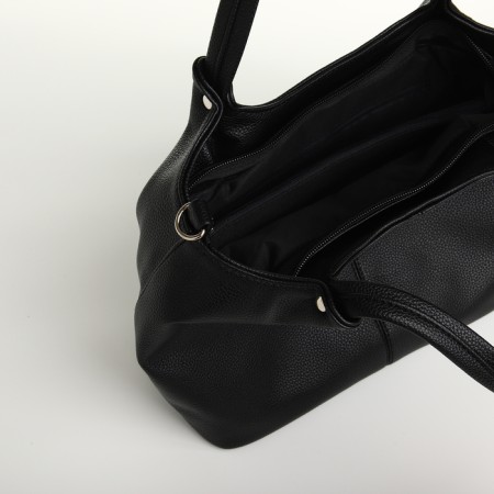 Women's bag with lightning, black color-4