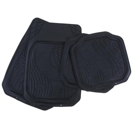 Car mats Torso, rubber, 70x50 cm, 50x49 cm, black, set 4 pcs-1