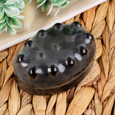 Massage soap with black clay for heels 80 g-2