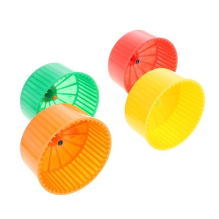 Rodent wheel, plastic, large, d = 14.5 cm, mix of flowers-2