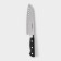 Knife Santoku Kitchen shade "Kronos", blade 17 cm, black color