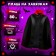 Carnival set "Dracula", raincoat, toad, makeup, fangs