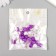 Plastic beads "Heart. Violet, white, transparent" set of 20 g 1.2x0.9x0.8 cm