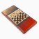 Wooden backgammon with checkers, board game "Soldier", 40 x 40 cm