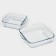 A set of baking forms Borcam, 2 items: 1.95 l, 1.04 liters