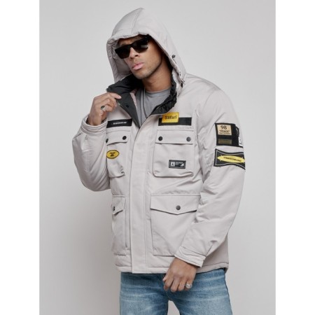 Male jacket, size 56, gray color-5