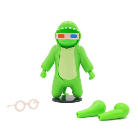 Gang Beasts figurine, with accessories, green color, 11 cm-2