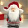 Interior doll "Grandfather Frost in a gray coat and red ear-ear-ear" 26x14x18 cm