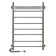 The electric heated towel -heated “Sanprise” Aurora P8, 500x800 mm, with a shelf, right, chrome