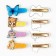 Hair hair clip "Cute Mix"