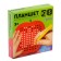 Magnetic tablet "Apple", small, 142 holes, red color