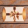 The box is folding, gold bow, 11 x 8 x 2 cm, set 10 pcs.