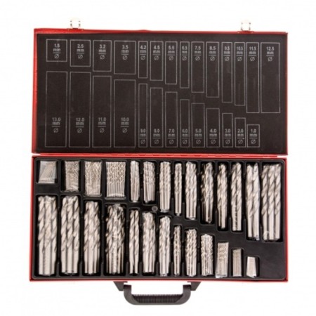 A set of drills for metal Matrix, 1-13 mm, HSS, in a metal case, 230 pcs.-1