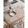 A set of napkins for setting the table "Flower panel", rectangular, rounded edges, size 30x46 cm, 4 pcs