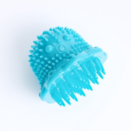 Massage toy for dogs "Osminog" 10 cm, TPR, blue-3