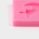 Mold "Halves", silicone, 6 × 4.5 × 0.9 cm, pink color