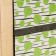 Vertical wall -mounted suspended organizer on eyelets 3 departments, print Birch, Gray, 3