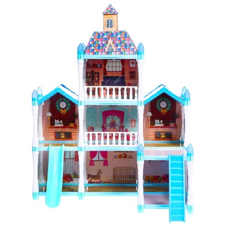 House for dolls "Winter Palace" with a doll, pets and accessories-13