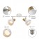 Lamp wall-flowing spot Rivoli Lorena 2he14, 40 watts rotary