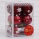 Set of balls plastic D-5 cm, 12 pcs "Trilate" burgundy