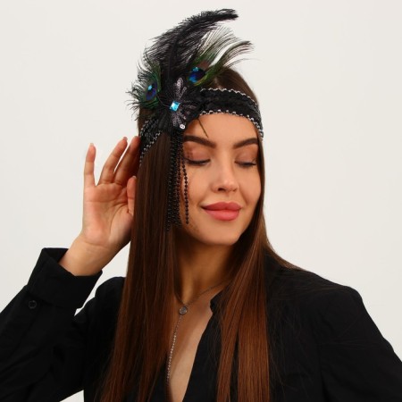 New Year's casting on the head with a pen, black color, for the new year-6