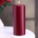 Candle - cylinder, 8x20 cm, 90 hours, 795 g, burgundy