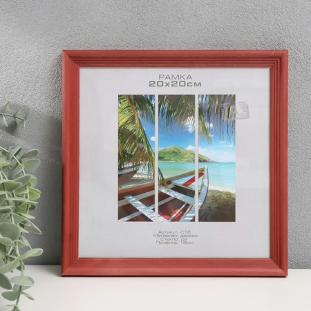 Photo frame tree "Image Art" C18 20x20 cm, (glass), red tree