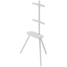 Стойка UNITEKI ST005NW для телевизора мобильная, напольная с полкой, диагональ 37-65 дюймов