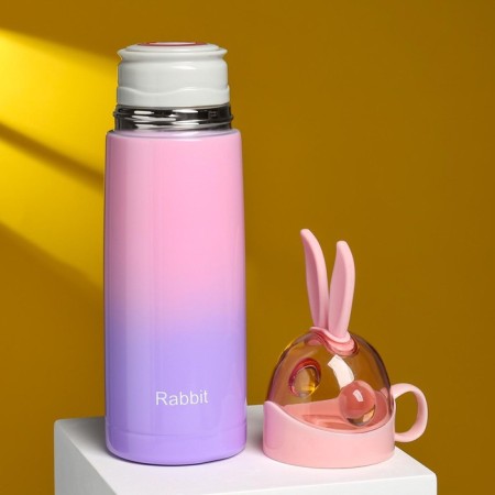 Thermos, 350 ml, rabbit "Master K.", retains heat 8 hours, 26 x 7 cm, mix-2