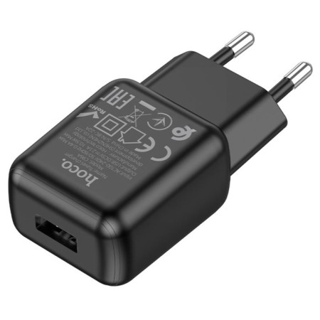 Network charger Hoco C96a, 1 USB, 2.1 A, black