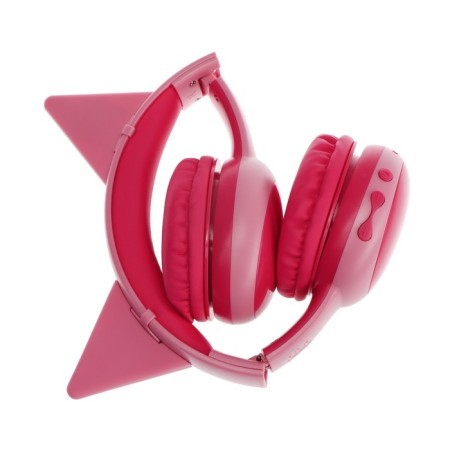 Perfeo Kids children's headphones, wireless, full -size, microphone, BT 5.0, 300 mAh, pink-6