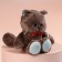 Soft toy "birthday man Marti", cat, 25 cm